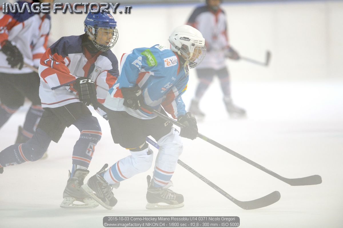 2015-10-03 Como-Hockey Milano Rossoblu U14 0371 Nicolo Gregori